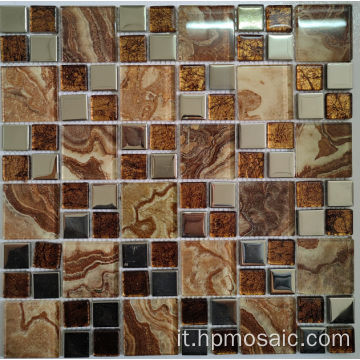 Miscela d&#39;oro Mosaico laminato al modello elettroplato